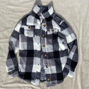 Plaid Sherpa jacket